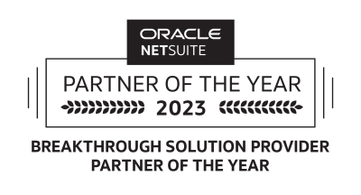 Oracle NetSuite Partner of the Year 2023 — Breakthrough Solution Provider